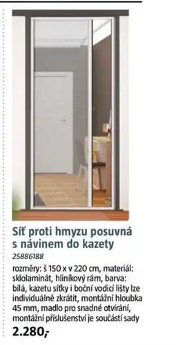 Bauhaus Síť proti hmyzu posuvná s návinem do kazety nabídka