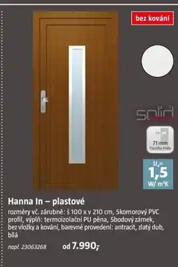 Bauhaus Hanna In - plastové nabídka