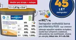 Bauhaus Swingcolor sněhobílá barva pro interiéry Plus nabídka
