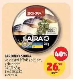 Penny Market Sardinky Sokra nabídka