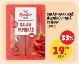 Penny Market SALÁM PAPRIKÁŠ ŘEZNÍKŮV TALÍŘ nabídka