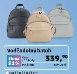 Penny Market Voděodolný batoh nabídka