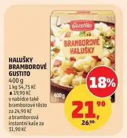 Penny Market Halušky Bramborové Gustito nabídka