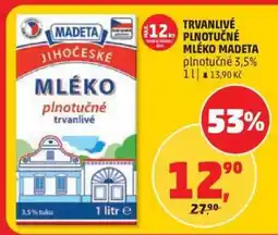 Penny Market TRVANLIVÉ PLNOTUČNÉ MLÉKO MADETA nabídka