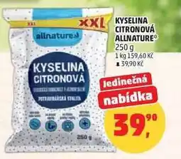 Penny Market KYSELINA CITRONOVÁ ALLNATURE nabídka