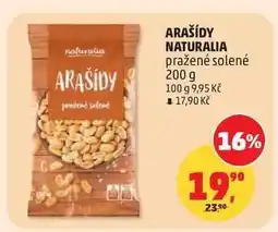 Penny Market ARAŠÍDY NATURALIA pražené solené 200 g nabídka