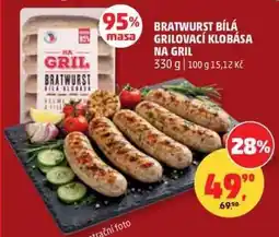 Penny Market BRATWURST BÍLÁ GRILOVACÍ KLOBÁSA NA GRIL nabídka
