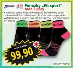 Norma Ponožky „Fit sport“, sada 3 páry nabídka
