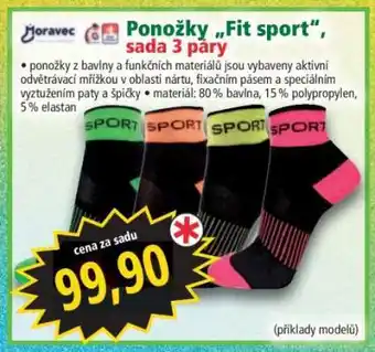 Norma Ponožky „Fit sport“, sada 3 páry nabídka