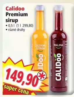Norma Calidoo Premium sirup nabídka