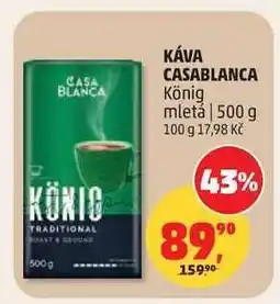 Penny Market Káva Casablanca König mletá nabídka