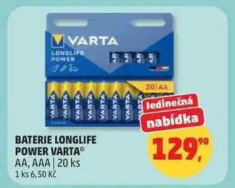 Penny Market BATERIE LONGLIFE POWER VARTA nabídka