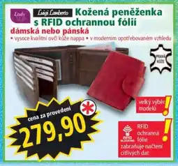 Norma Kožená peněženka s RFID ochrannou fólií nabídka