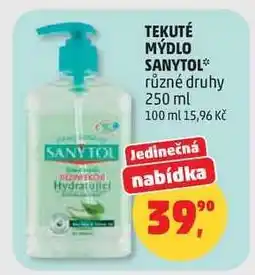 Penny Market TEKUTÉ MÝDLO SANYTOL nabídka