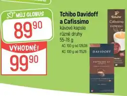 Globus Tchibo Davidoff a Cafissimo nabídka