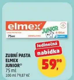 Penny Market Zubní pasta Elmex Junior nabídka