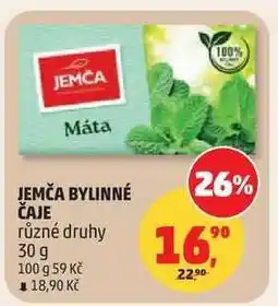 Penny Market Jemča bylinné čaje nabídka