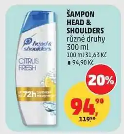 Penny Market ŠAMPON HEAD & SHOULDERS nabídka