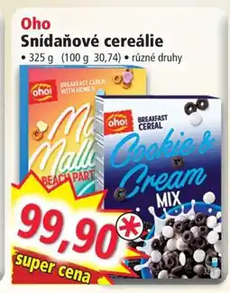 Norma Oho Snídaňové cereálie nabídka