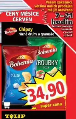 Norma CHIPSY Bohemia nabídka