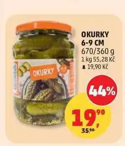 Penny Market Okurky 6 - 9 cm nabídka