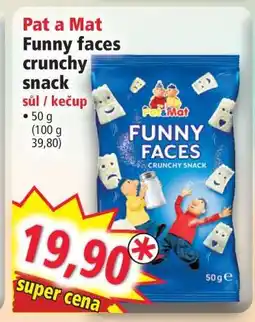 Norma Pat a Mat Funny faces crunchy snack nabídka
