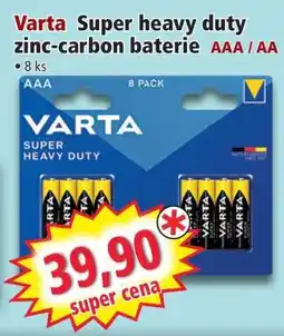 Norma Varta Super heavy duty zinc-carbon baterie nabídka
