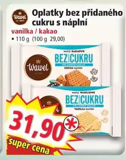 Norma Oplatky bez přidaného cukru s náplní nabídka