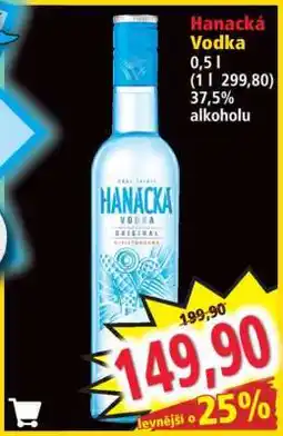 Norma Hanácká Vodka nabídka