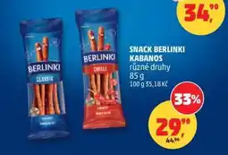 Penny Market Snack Berlinki Kabanos nabídka