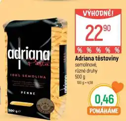 Globus Adriana těstoviny nabídka