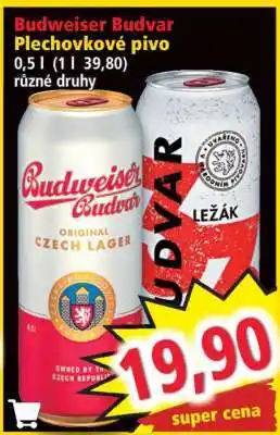 Norma Budweiser Budvar Plechovkové pivo nabídka