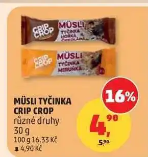 Penny Market Müsli tyčinka Crip Crop nabídka