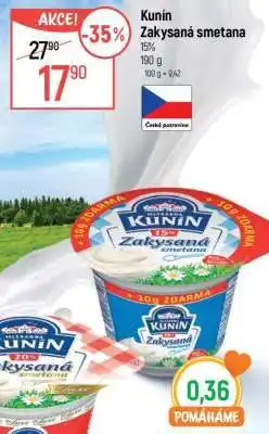 Globus Kunín Zakysaná smetana nabídka