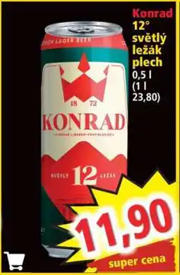 Norma Konrad 12° světlý ležák plech nabídka