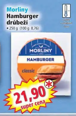 Norma Morliny Hamburger drůbeží nabídka