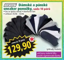 Norma Dámské a pánské sneaker ponožky, sada 10 párů nabídka