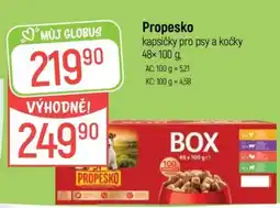 Globus Propesko kapsičky pro psy a kočky 48×100 g nabídka