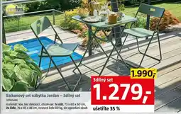 Bauhaus Balkonový set nábytku Jordan - 3dílný set nabídka
