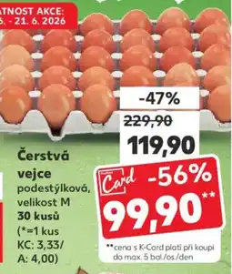 Kaufland Čerstvá vejce nabídka