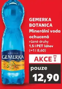 Kaufland GEMERKA BOTANICA Minerální voda ochucená nabídka