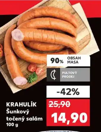 Kaufland KRAHULIK Šunkový točený salám nabídka