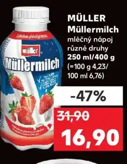 Kaufland MÜLLER Müllermilch nabídka
