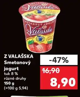 Kaufland Z VALAŠSKA Smetanový jogurt nabídka