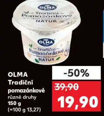 Kaufland OLMA Tradiční pomazánkové nabídka