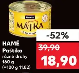 Kaufland HAMÉ Paštika nabídka