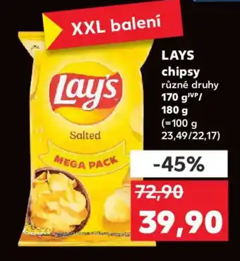 Kaufland LAYS chipsy nabídka