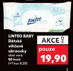 Kaufland LINTEO Baby Dětské vlhčené ubrousky nabídka