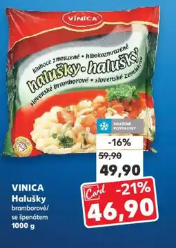 Kaufland VINICA Halušky nabídka