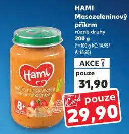 Kaufland HAMI Masozeleninový příkrm nabídka